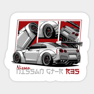 Nissan GTR R35, GT-R, JDM Car Sticker